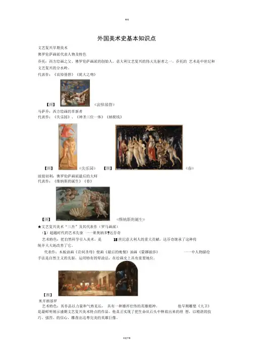 外国美术史复习资料整理