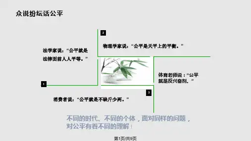公平与公正PPT课件