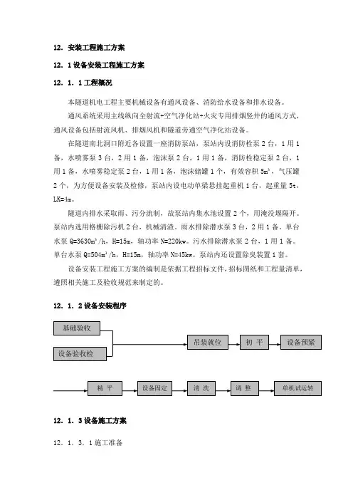 安装工程施工方案