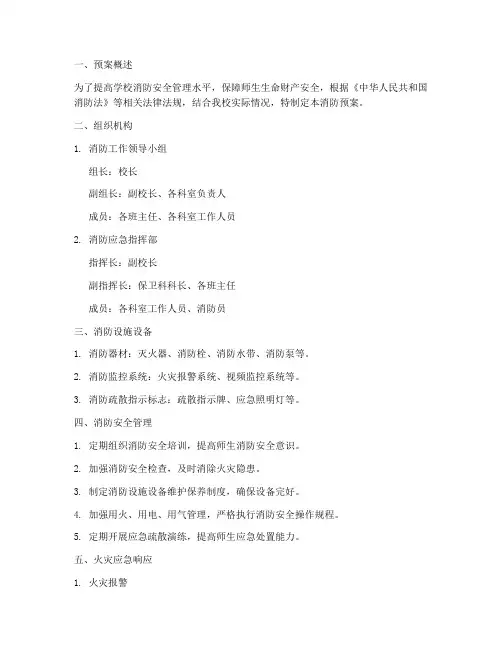 学校消防预案台账
