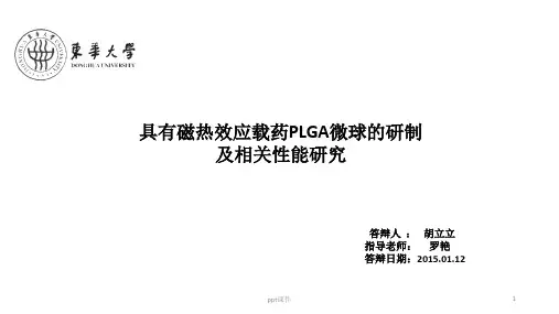 毕业答辩-磁性载药微球  ppt课件