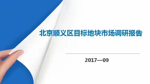 北京顺义市场调研报告