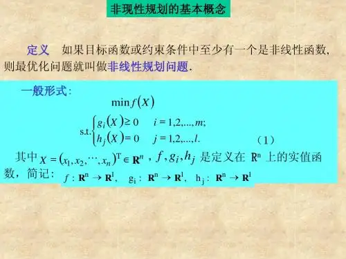 非线性规划
