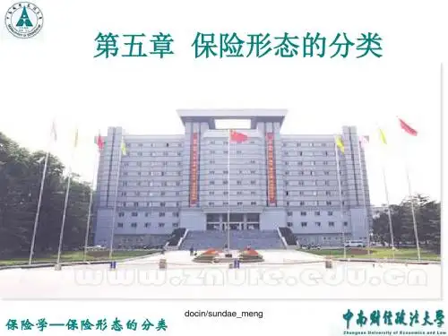 【大学课件】保险形态的分类-PPT课件