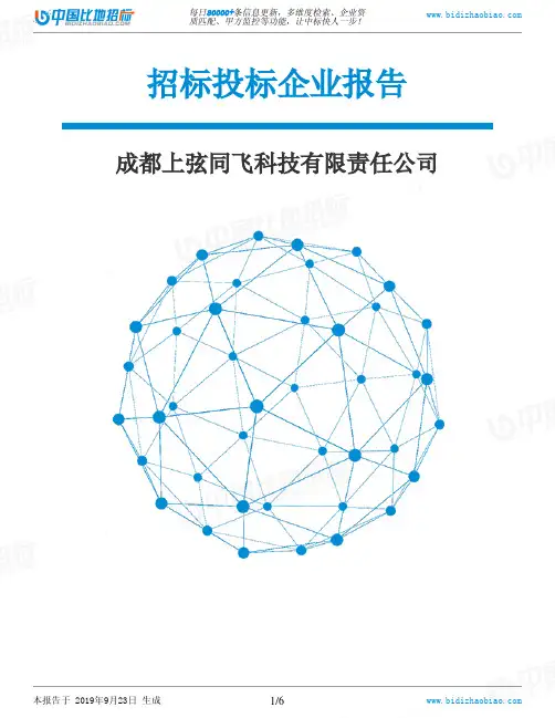 成都上弦同飞科技有限责任公司_中标190923