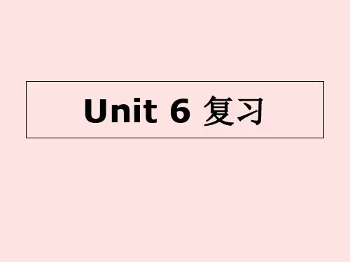 人教版英语八年级上册 Unit 6 复习课件