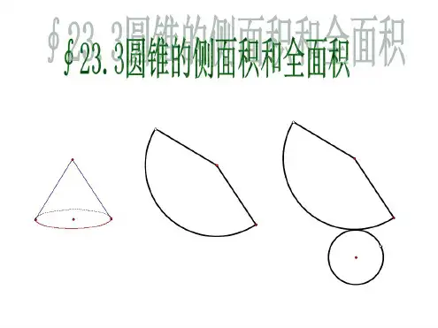 圆锥及侧面展开图的相关概念.ppt[下学期]--华师大版