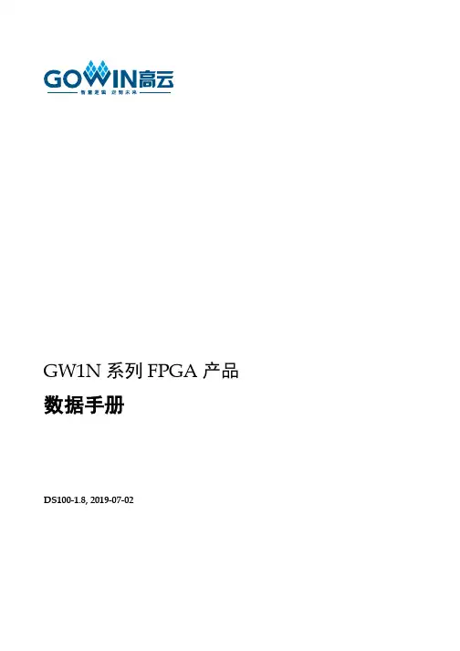 高云 GW1N 系列 FPGA 产品 数据手册