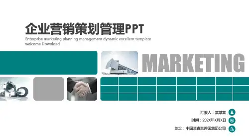 企业营销策划管理PPT模版