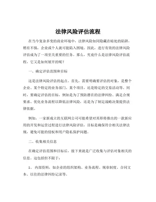 法律风险评估流程