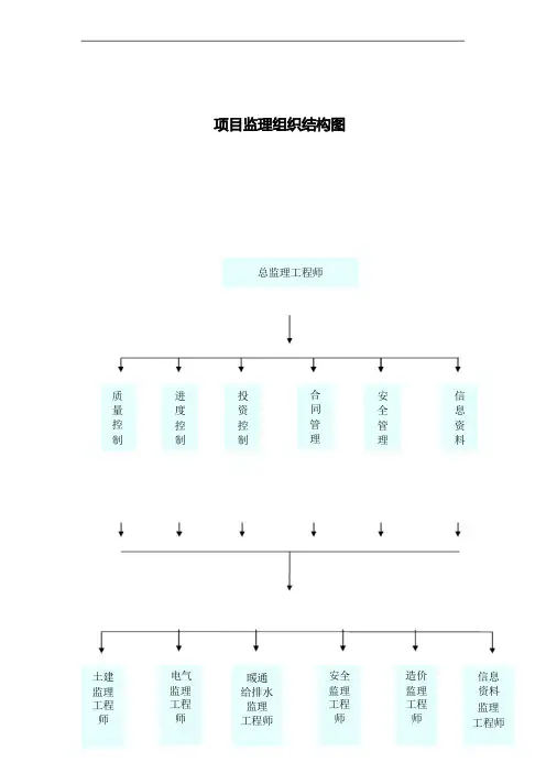 监理项目组织结构图全