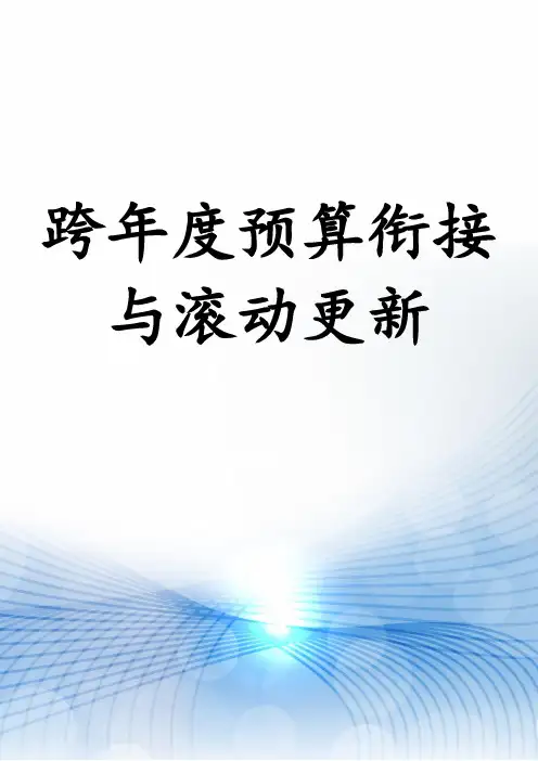 跨年度预算衔接与滚动更新