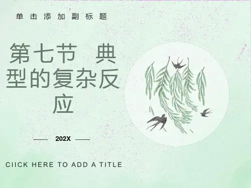 复旦物理化学典型的复杂反应