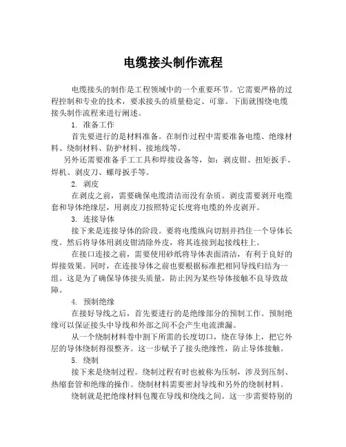 电缆接头制作流程