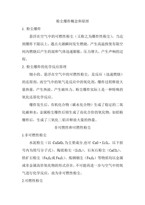 粉尘爆炸概念和原理