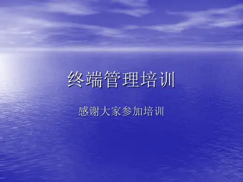 《终端管理培训》PPT课件
