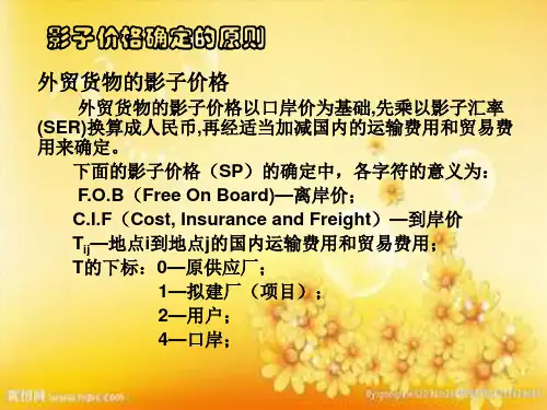影子价格计算