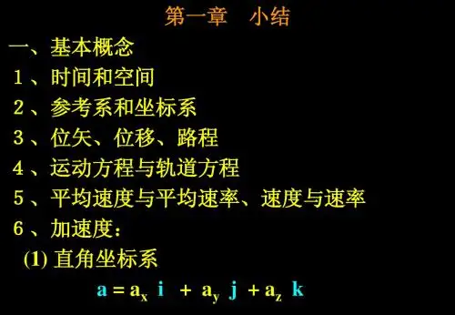 大学物理-运动学
