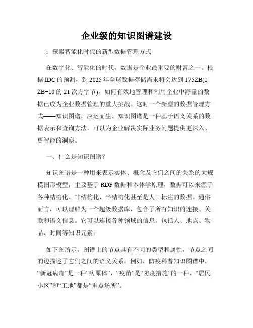 企业级的知识图谱建设