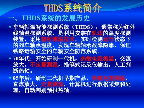车辆轴温智能探测系统(THDS)概论