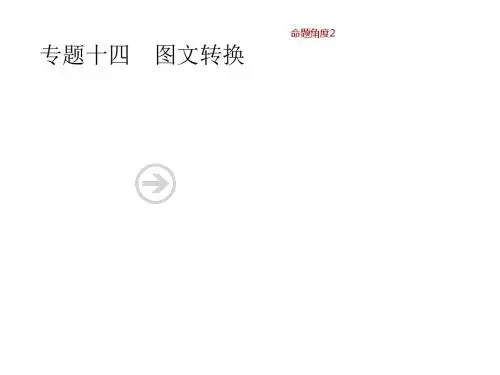 专题十四图文转换(含2018高考真题) (共44张PPT)