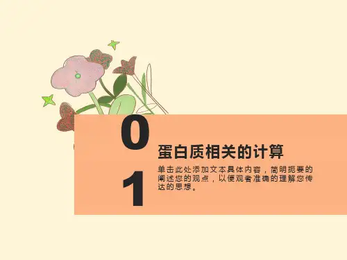 蛋白质计算题