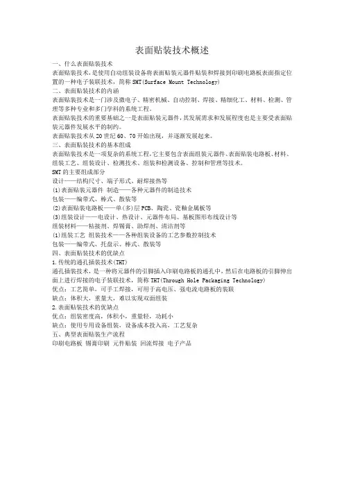 表面贴装技术概述