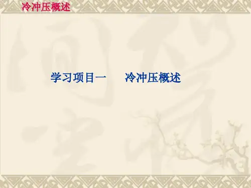 项目一 冷冲压概述