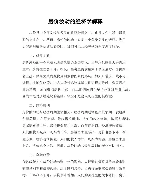 房价波动的经济学解释
