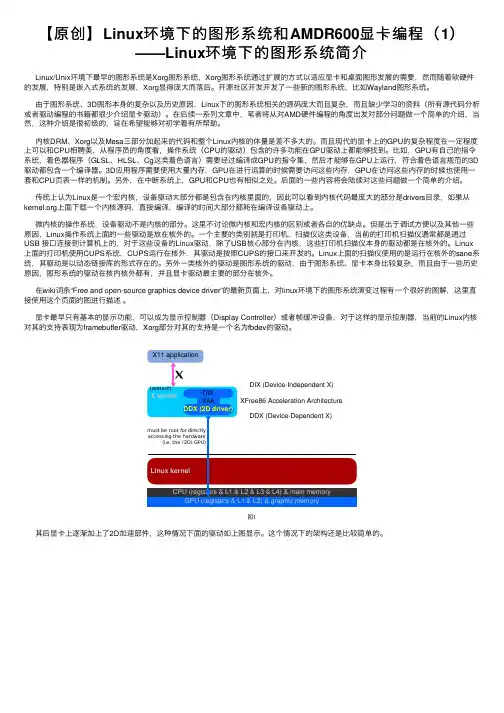 【原创】Linux环境下的图形系统和AMDR600显卡编程（1）——Linux环境下的图形系统简介