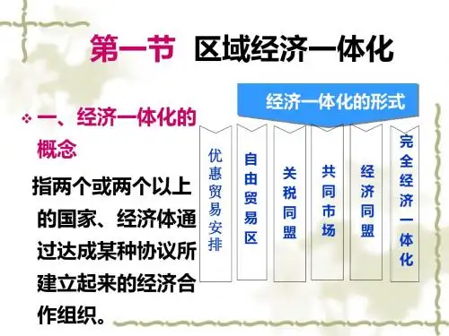 第13章  区域经济一体化