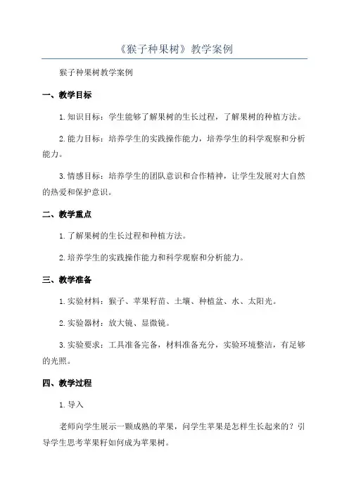 《猴子种果树》教学案例
