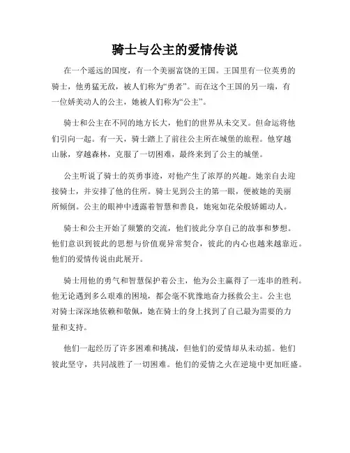 骑士与公主的爱情传说