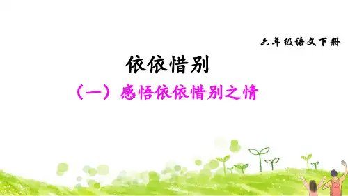 部编人教版六年级语文下册第六单元精品课件(82页)