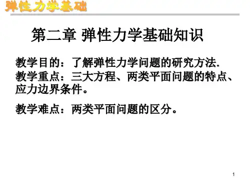 第二章 弹性力学基础知识