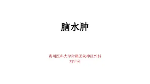 脑水肿