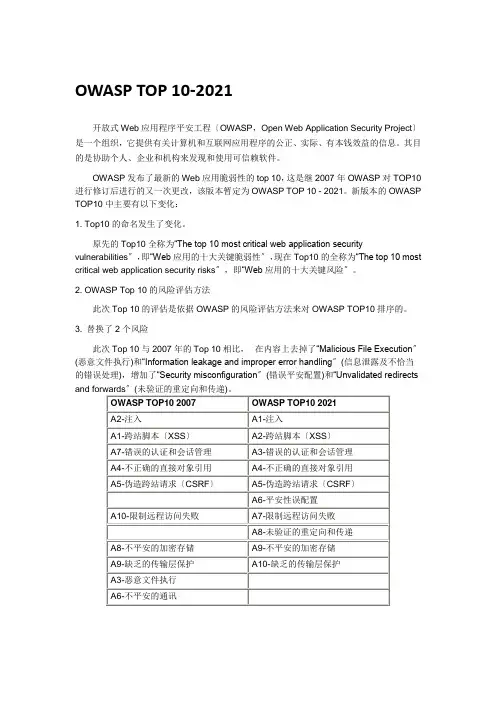 OWASP_TOP10_2021_WEB安全(中文版)