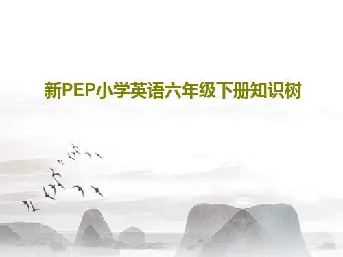 新PEP小学英语六年级下册知识树PPT30页