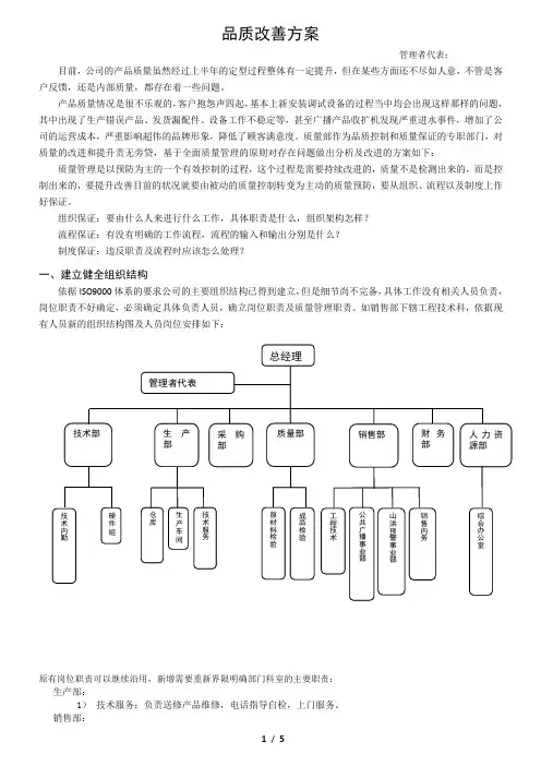 (10.18讨论后)品质改善方案