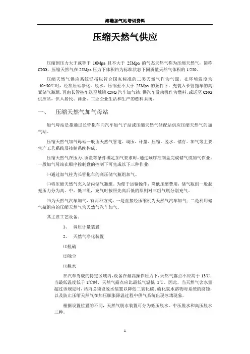 压缩天然气供应