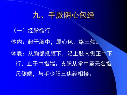 9.手厥阴心包经