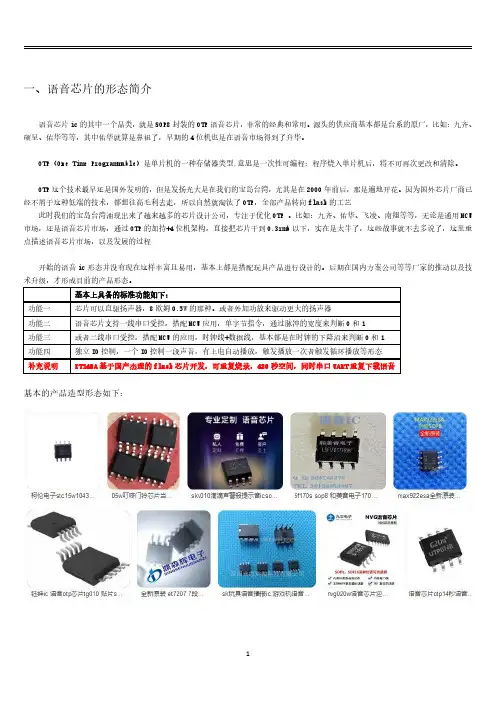 OTP语音芯片SOP8的前世今生_如九齐_硕呈_钰绅等以及国产方案KT148A