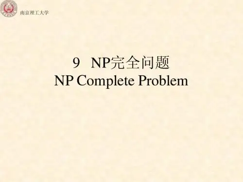 Chapter-9_NP完全问题