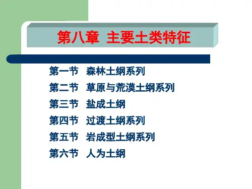 高师：土壤地理学_第八章