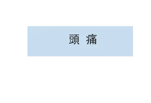 头痛 PPT课件
