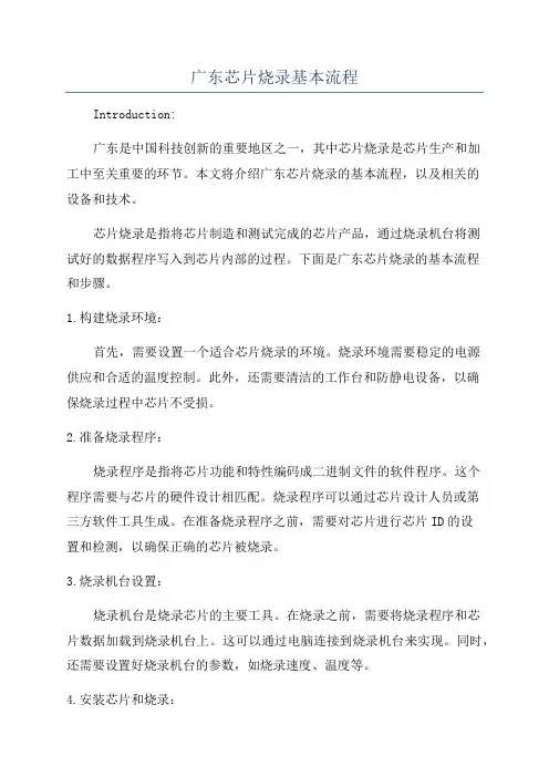 广东芯片烧录基本流程