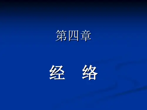 中医基础理论第4章经络