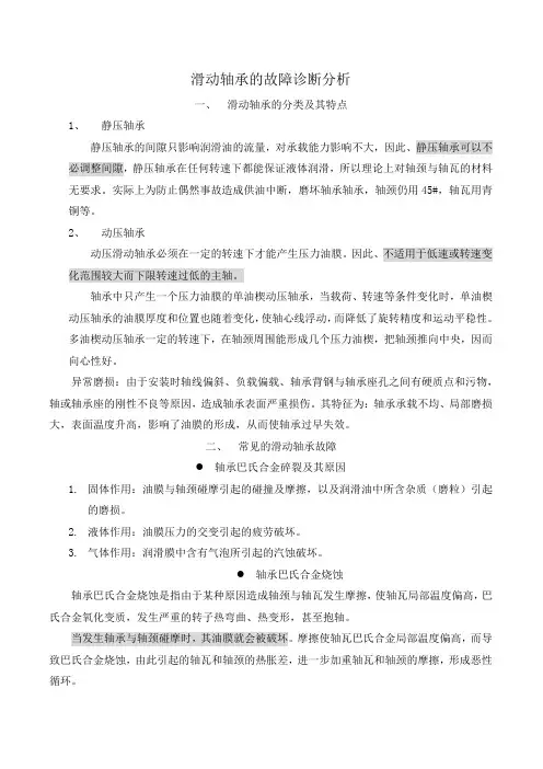 滑动轴承的故障诊断分析 (DEMO)