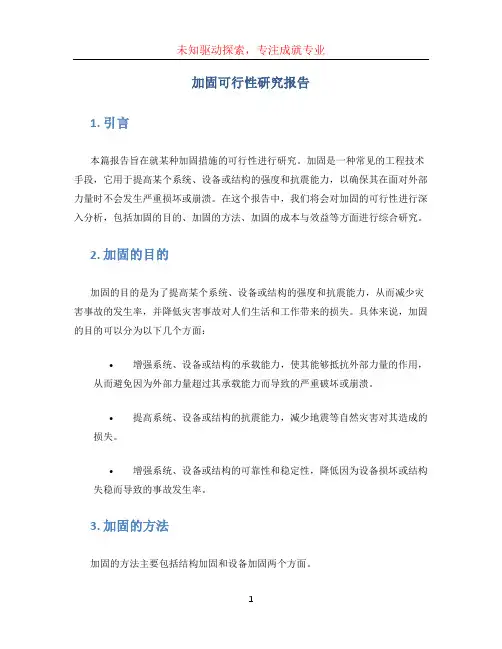 加固可行性研究报告