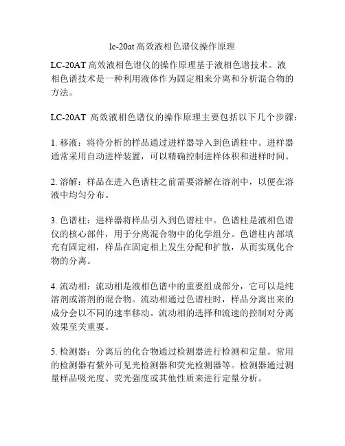 lc-20at高效液相色谱仪操作原理